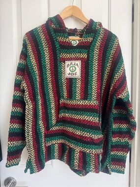 Men's Hooded Baja Joe Sweater - Multicolor